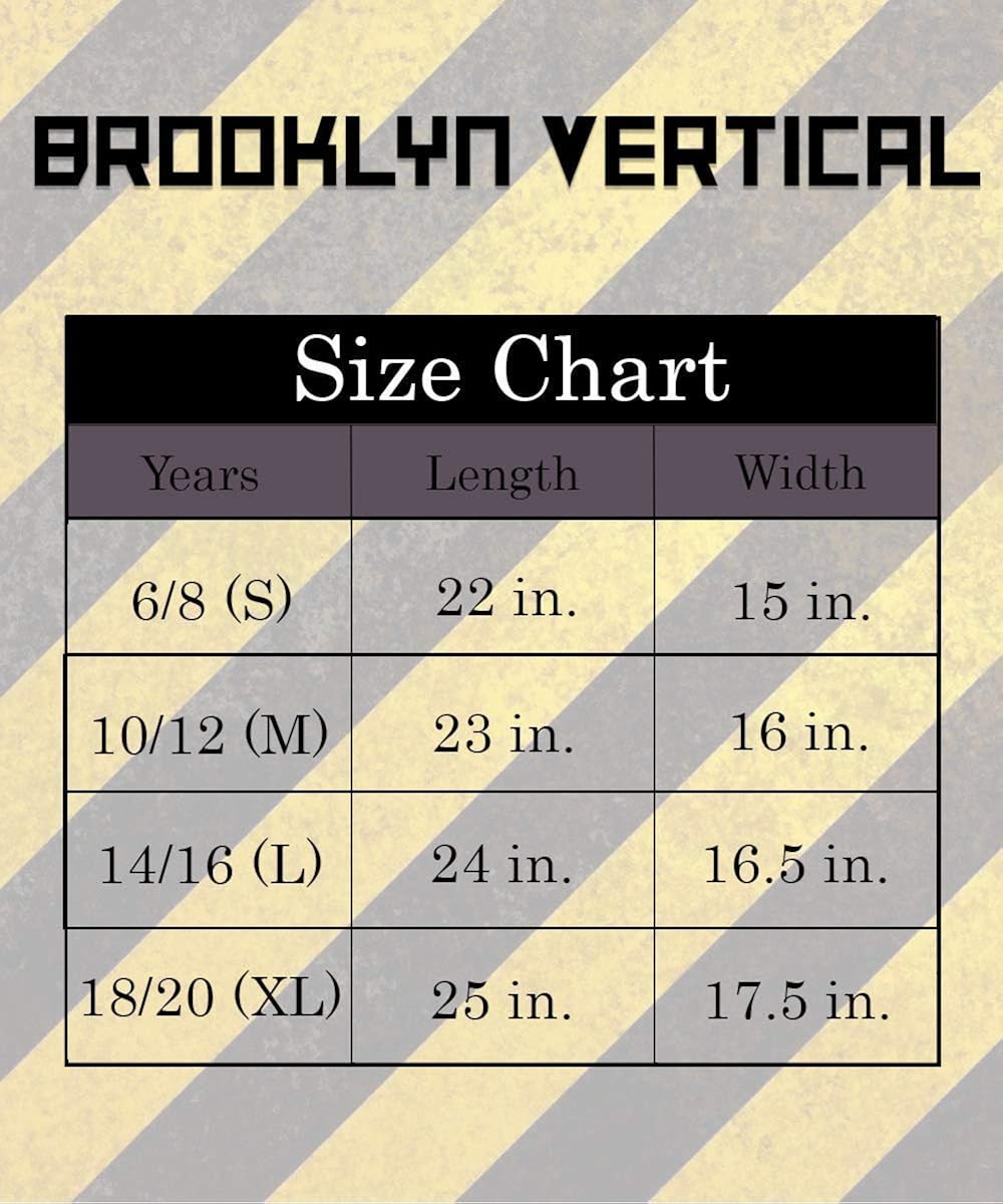 BROOKLYN VERTICAL 4-Pack Boys Short Sleeve Crew Neck T-Shirt with Chest Print | Soft Cotton Sizes 6-20: Clothing