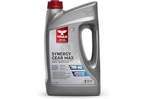 TRIAX Synergy Gear MAX 75W-140 GL-5, PAO Synthetic Long-Drain Axle, Differential Extreme Pressure Oil, Limited Slip Ready, 750,000 Mile Rating on Highway (1 Gal)