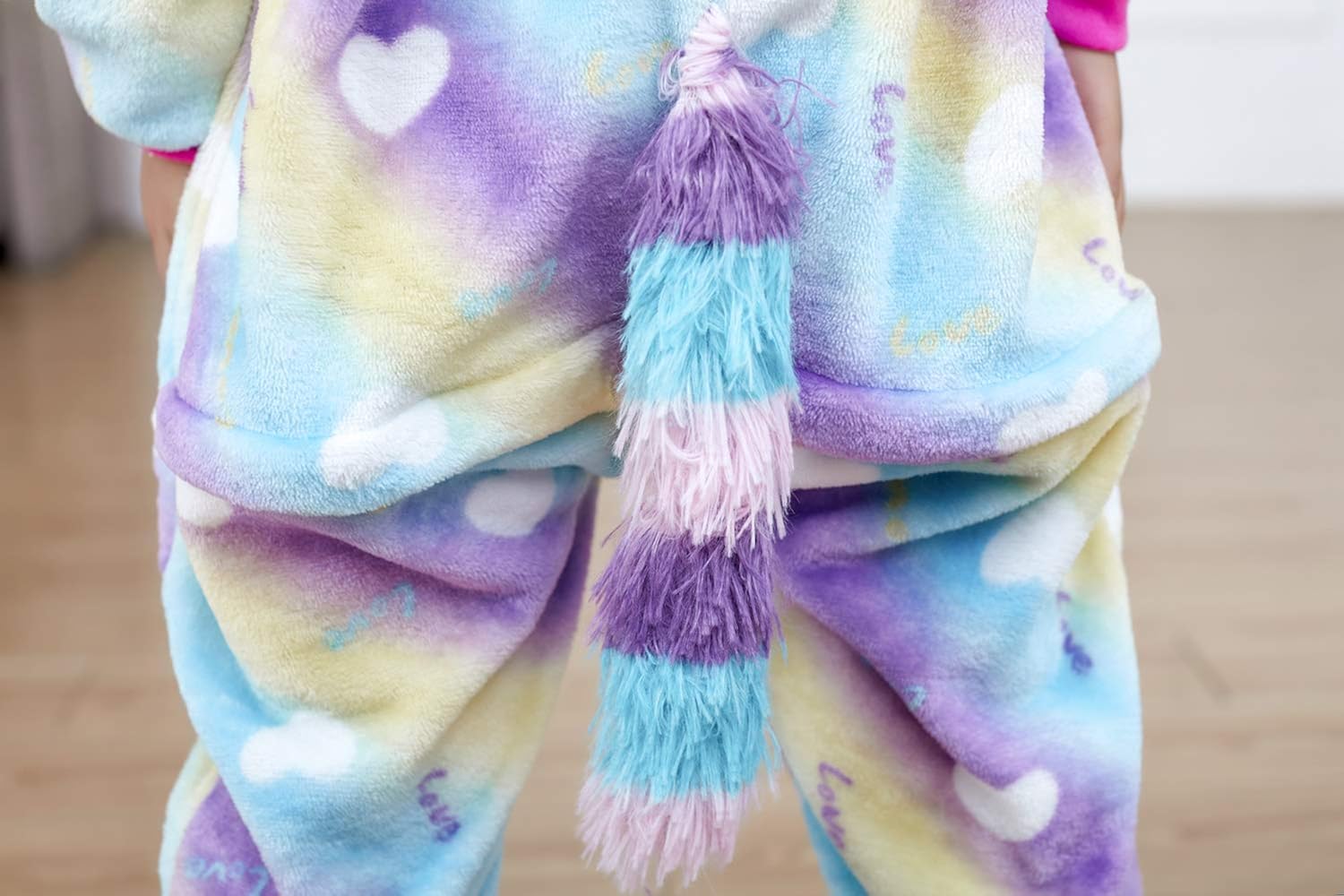 FuzzyCosplay Kids Unicorn Costume Animal Pajamas Halloween Cosplay Xmas Gifts: Clothing