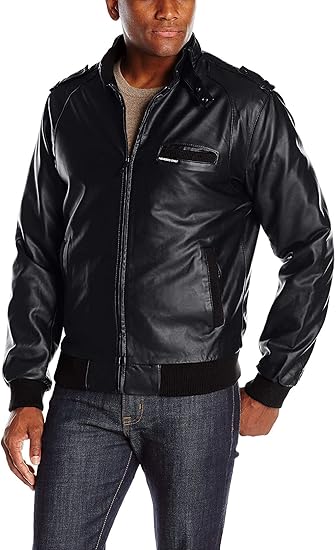 Veste en cuir vegan homme Clearance