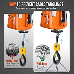 YATOINTO 3 in 1 Electric Hoist Winch, 1100lbs