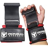 Weight Lifting Steel Hooks (Pair) – Heavy Duty Lifting Wrist Straps - Deadlift Straps for Powerlifting- Thick Padded Workout 