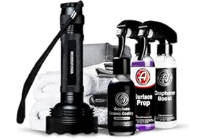 Adam's Polishes UV Graphene Ceramic Coating - 10H Ceramic Coating for Cars W/UV Glow Technology | 7+ Years of Protection | Apply After Car Wash Clay Bar Car Buffer Polisher | Boat RV Motorcycle