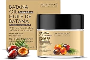 MAJESTIC PURE Batana Butter for Hair | Moisturizes Scalp & Hair | Nourishing & Volumizing | 100% Pure & Natural | PETA Certif