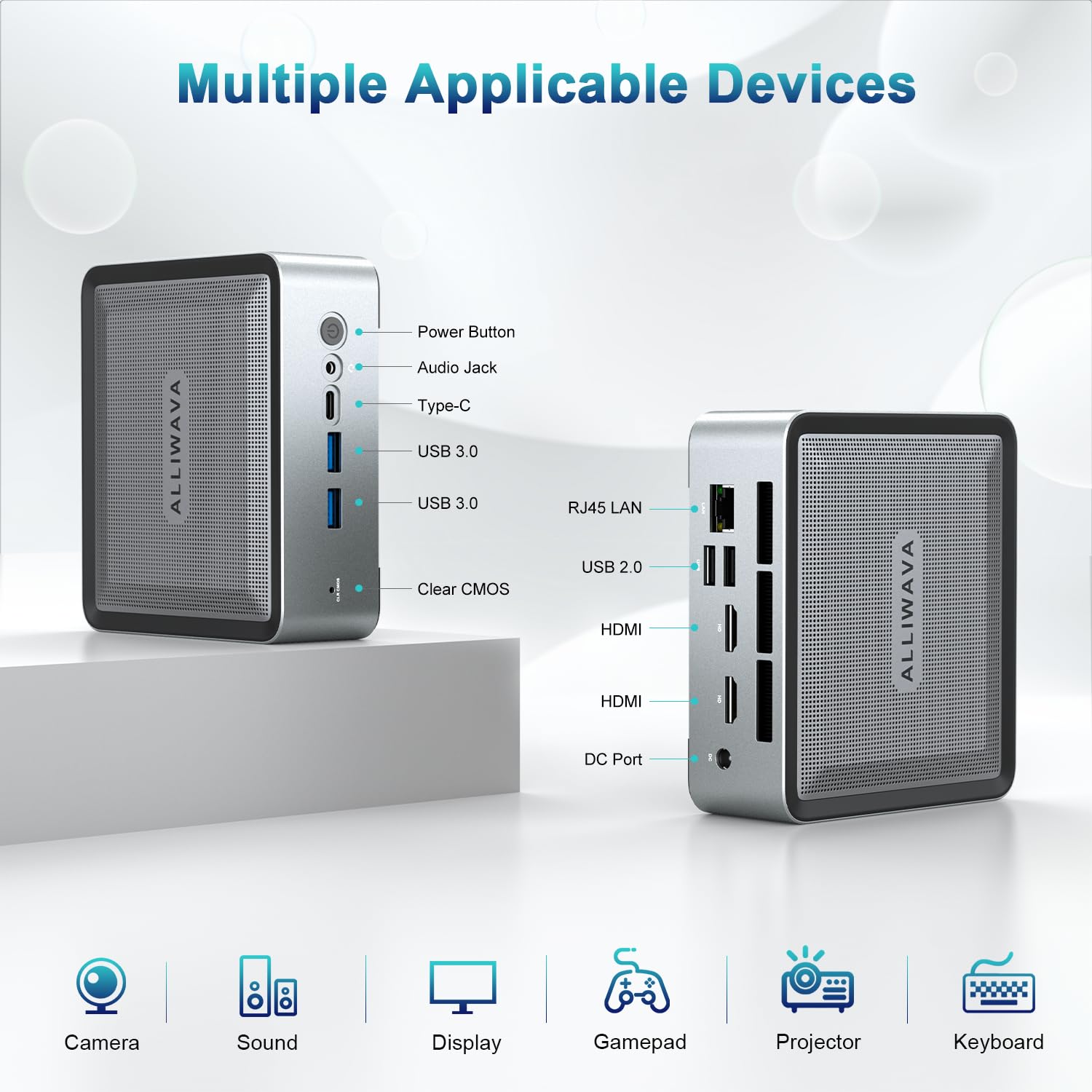 Mua ALLIWAVA Mini PC AMD Ryzen 7 5800U 8 Cores 32GB DDR4 512GB NVME SSD ...