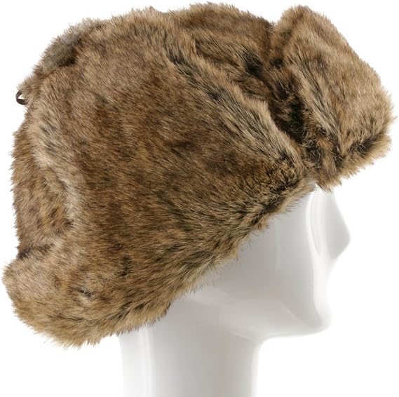 Womens Faux Fur Russian Hat White 