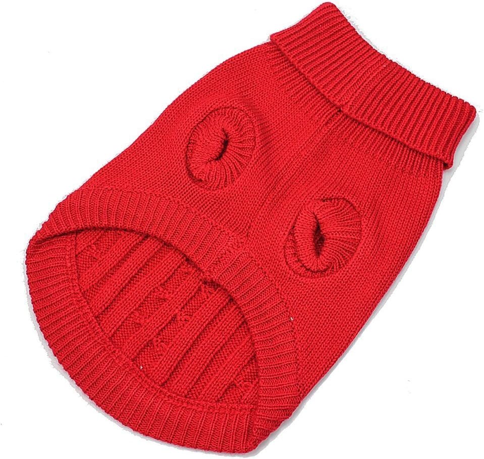 Losuya® Dog Warm Coat Cute Pet Puppy Cat Jumper Sweater Knitwear Apparel Clothes (M) - Image 3