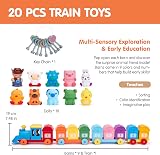 hahaland Baby Montessori Farm Animal Train Toy for 18+ Months view 4