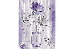 GUMITOON Purple Daisy Diamond Art Painting Kits for Adults - Full Drill Diamond Dots Paintings for Beginners, Round 5D Paint with Diamonds Pictures Gem Art Painting Kits DIY Crafts Kits 12x16inch