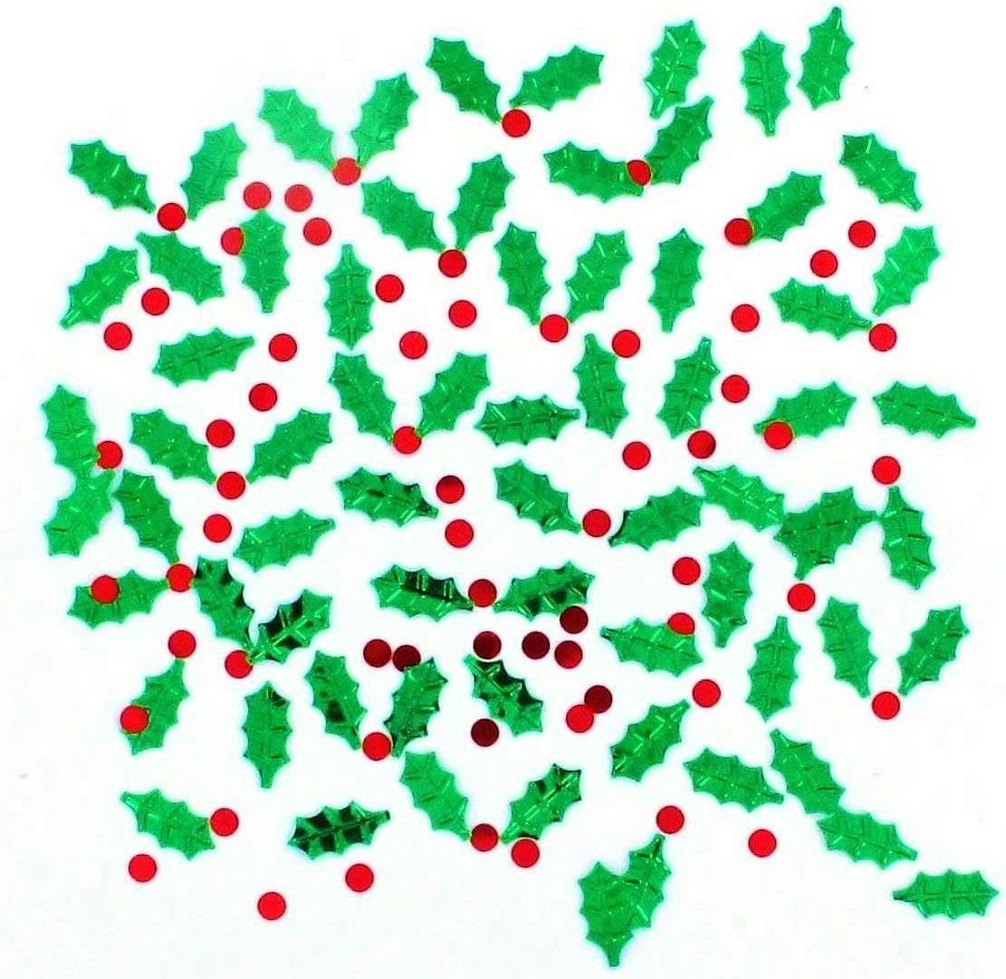 Christmas Family Party Supplies, Confetti, Sacks, Stockings, Celebration Decorations, Presents, Family, Snowflakes, Father Christmas, Winter, Christmas Eve, Children (Holly and Berry Confetti)