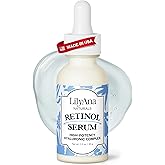 LilyAna Naturals Retinol Serum - Made in USA, Anti Aging Face Serum with Hyaluronic Acid and Vitamin E, Reduces Age Spots and Sun Damage, Promotes Collagen and Elastin (Retinol, 1oz)