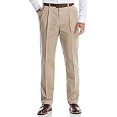 Savane Mens Double Pleated Geo Straight Fit Chino Pants (Available in Big & Tall)