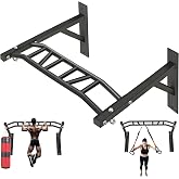 Upgrade Pull Up Bar Wall Mounted,Heavy Duty Multi Grip Chin Up Bar for Strength Training, 600 lbs Capacity, Durable Steel Construction, Perfect for Home and Garage Workouts