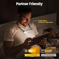Glocusent Book Light, 3-Color & 6-Brightness