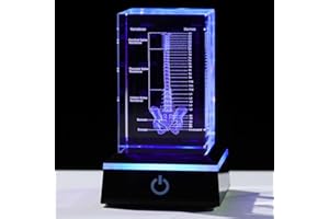 Movdyka 3D Crystal Human Spine Skeleton Model with Nerves Vertebra, Graduation Gifts for Medical Students, Laser Etched Cryst