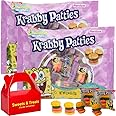 Krabby Patty Gummy Candy | Sponge Bob Individually Wrapped Burger Shaped Pattie | Easter Egg Hunt Diy Basket Filler & Stuffer Treat Deco Party Favor Gift - Plus Muchai Box (2 Pack Bag)
