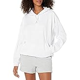 adidas womens Embossed Monogram Fleece Hoodie