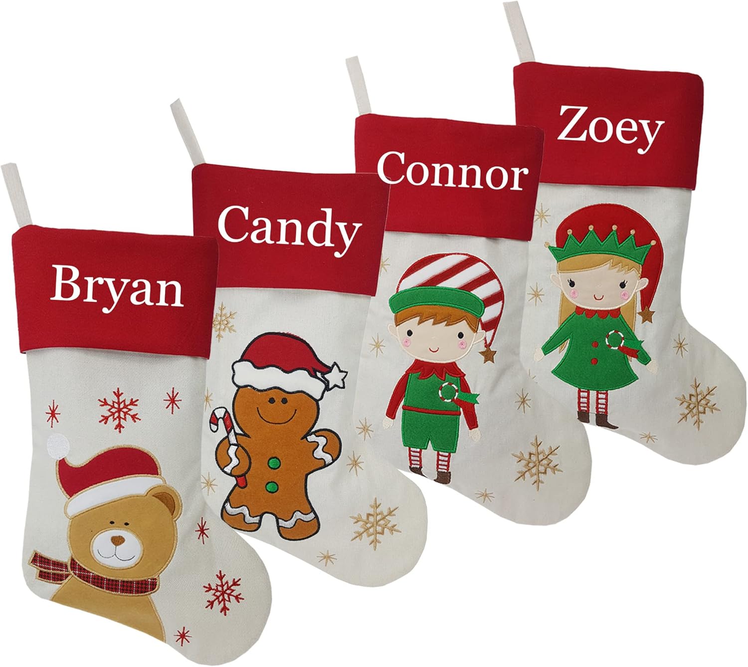 Stockings & Holders - DearSun Set of 4, 18