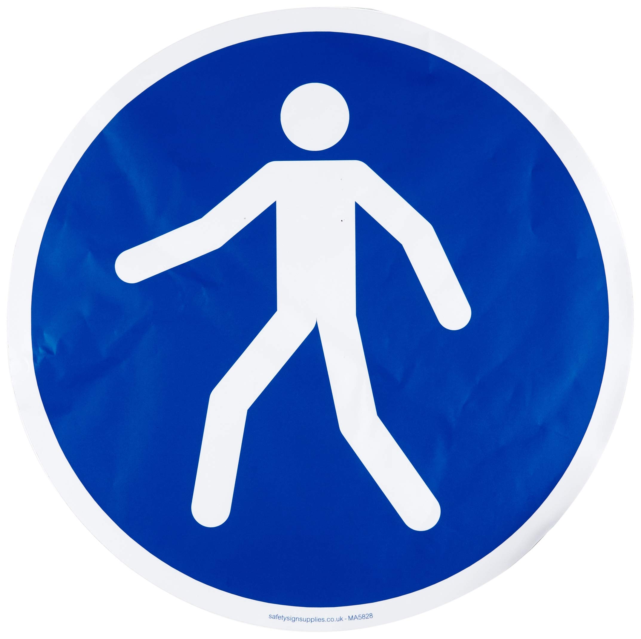 Pedestrians only symbol floor graphic