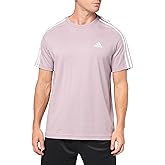 adidas Men's Essentials 3-Stripes Short Sleeve Crew Neck T-Shirt