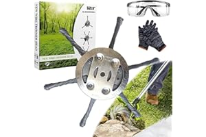 MORSHNY 2025 New Universal Weed Eater Head, Wire Trimming Head for Weedeater Replacement, 6 Inch Steel Wire Brush Cutter Trimmer Head, Indestructible Rotary Brush Grass String Trimmer Blades (6 Blades-8Inch)
