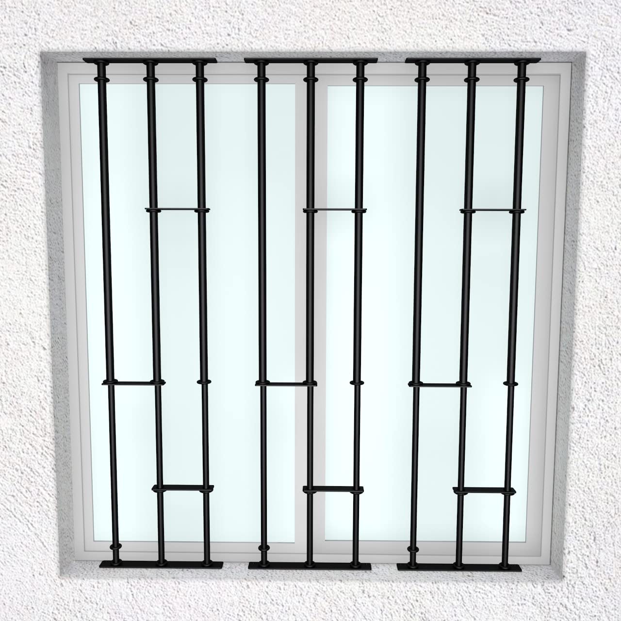 Photo 1 of Window Bars - SWB | Adaptable Security Bars for Windows | Model A | Easy and Quick Installation | Adjustable Window protections | Modular System, Price is per 1 Module (Image Shows 3 modules).