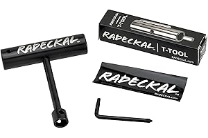 RADECKAL Compact Pocket Skate Tool- T Tool All in One Skate Tool for Skateboards, Longboards, Mini Skateboards, and Cruisers- Collapses to a Compact Size to Fit in Your Pocket
