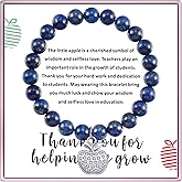 PARTNER Meaningful End of Year Teachers Gifts Thank You Teacher Gift for Appreciation Teachers' Day Ideas Handmade Beaded Bracelets for Retired Women Educators