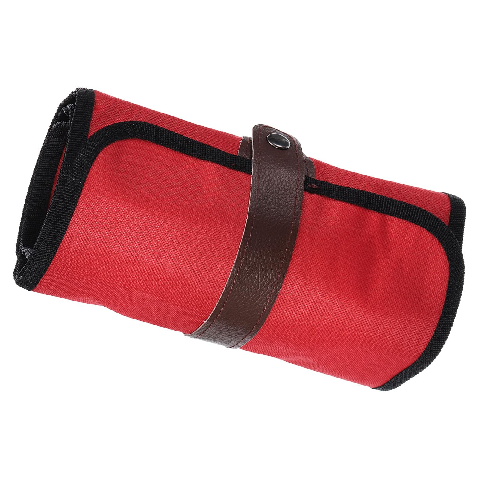 PATIKIL Handmade 72 Slots Roll Up Pencil Case, Oxford Cloth Pencil Wrap Pouch Pen Holder Organizer for Artist Drawing Coloring Sketching, Red