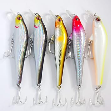 Amazon バス シーバス 小型青物用 シンキングミノー 90mm 11g 重心移動式 アソートセット ジャークベイト ダーティスト ソルトルアー 淡水ルアー アソート02 5個 Momoルアー ルアー
