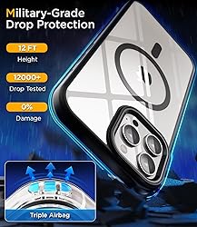 SUCGLES for iPhone 15 Pro Max Case with MagSafe