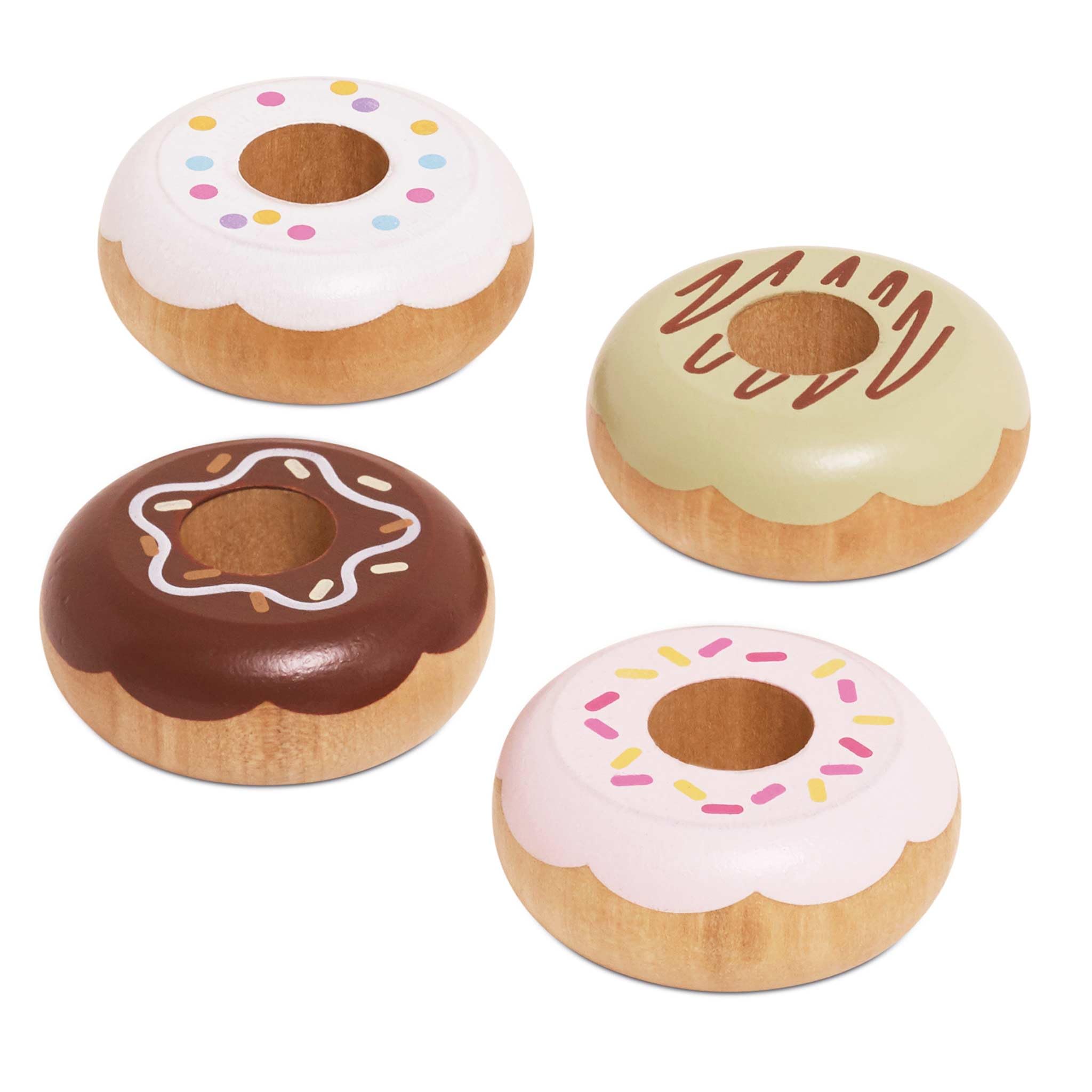 Le Toy Van Wooden Pretend Play Doughnuts Set Role Play Tea Party Toy