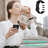 EasyULT Replacement Strap for Huawei Band 7 6 Honor Band 6 Black Silicone Soft view 7