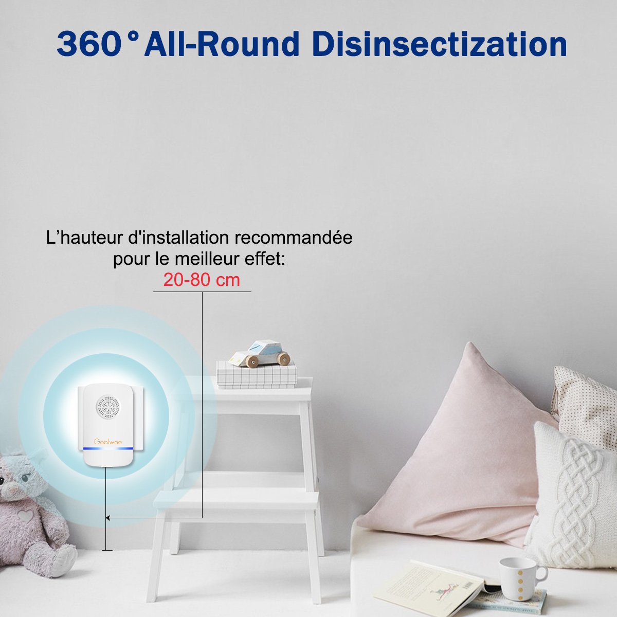 Goalwoo - Repelente electrónico de parásitos por ultrasonidos - 2 ...