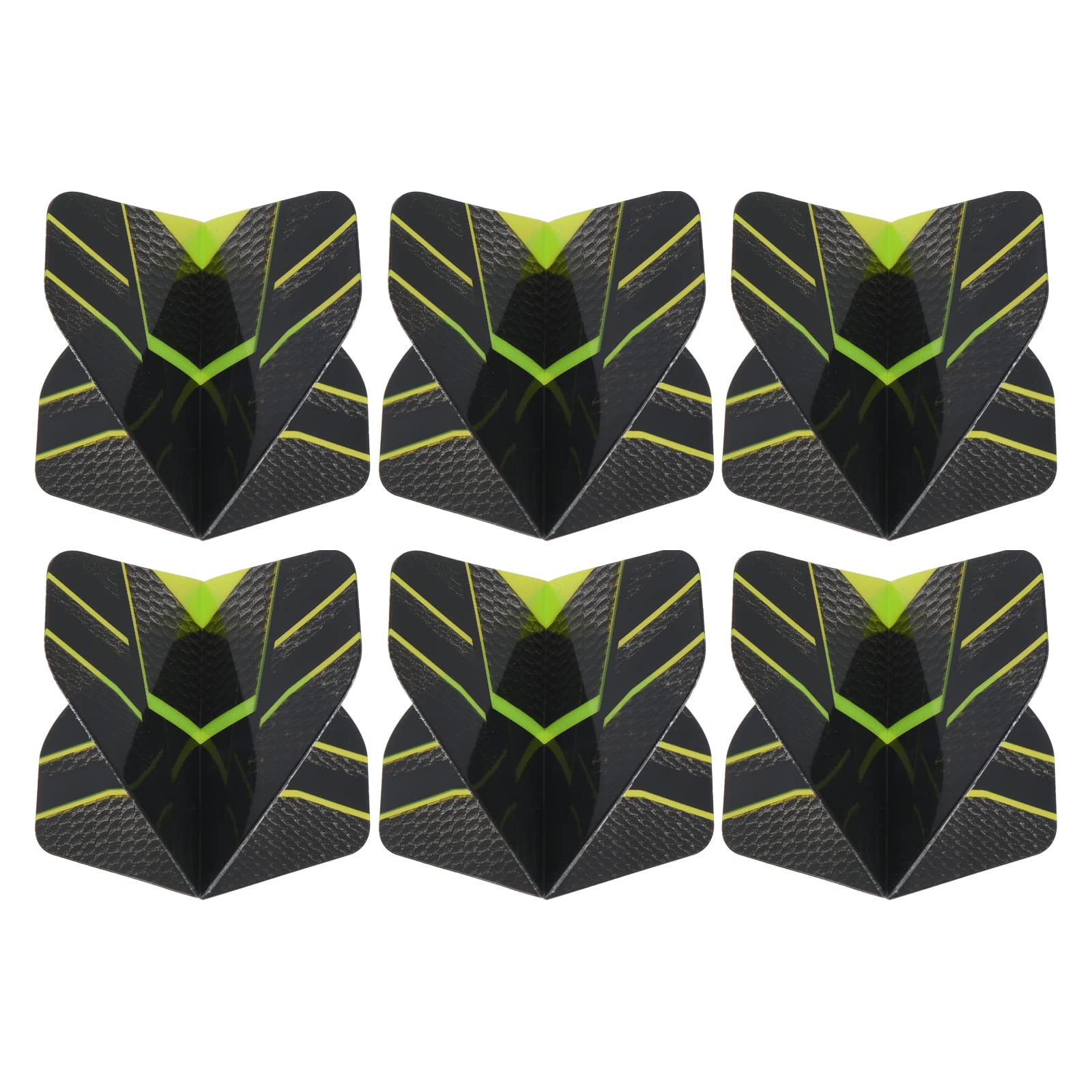 PATIKIL Dart Flights, 6 Pack PET Standard Darts Accessories Replacement Parts for Soft & Steel Tip, Black, Gray, Dark Green