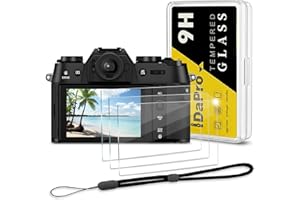 iDaPro Screen Protector for Fujifilm X-T50 Fuji XT50 + Hand Lanyard [3+1 Pack] Tempered Glass Easy Installation