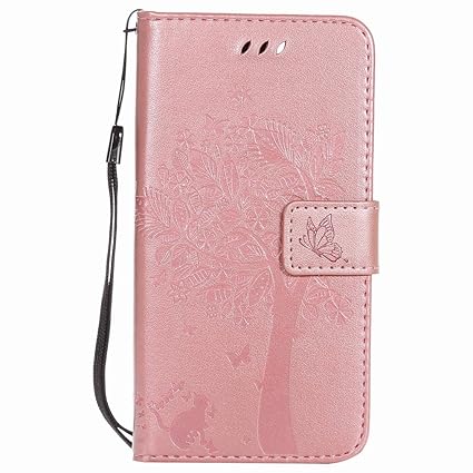 Yiizy Handyhülle für Lenovo Lemon 3/Lenovo Vibe K5 Plus Hülle, Baum-Muster Entwurf PU Ledertasche Beutel Tasche Leder Haut Sc