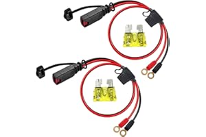 2 Pack Battery Charger Cable Compatible with NOCO GC002 X-Connect M6 (1/4 inch) Battery Charger Accessories XL Terminal