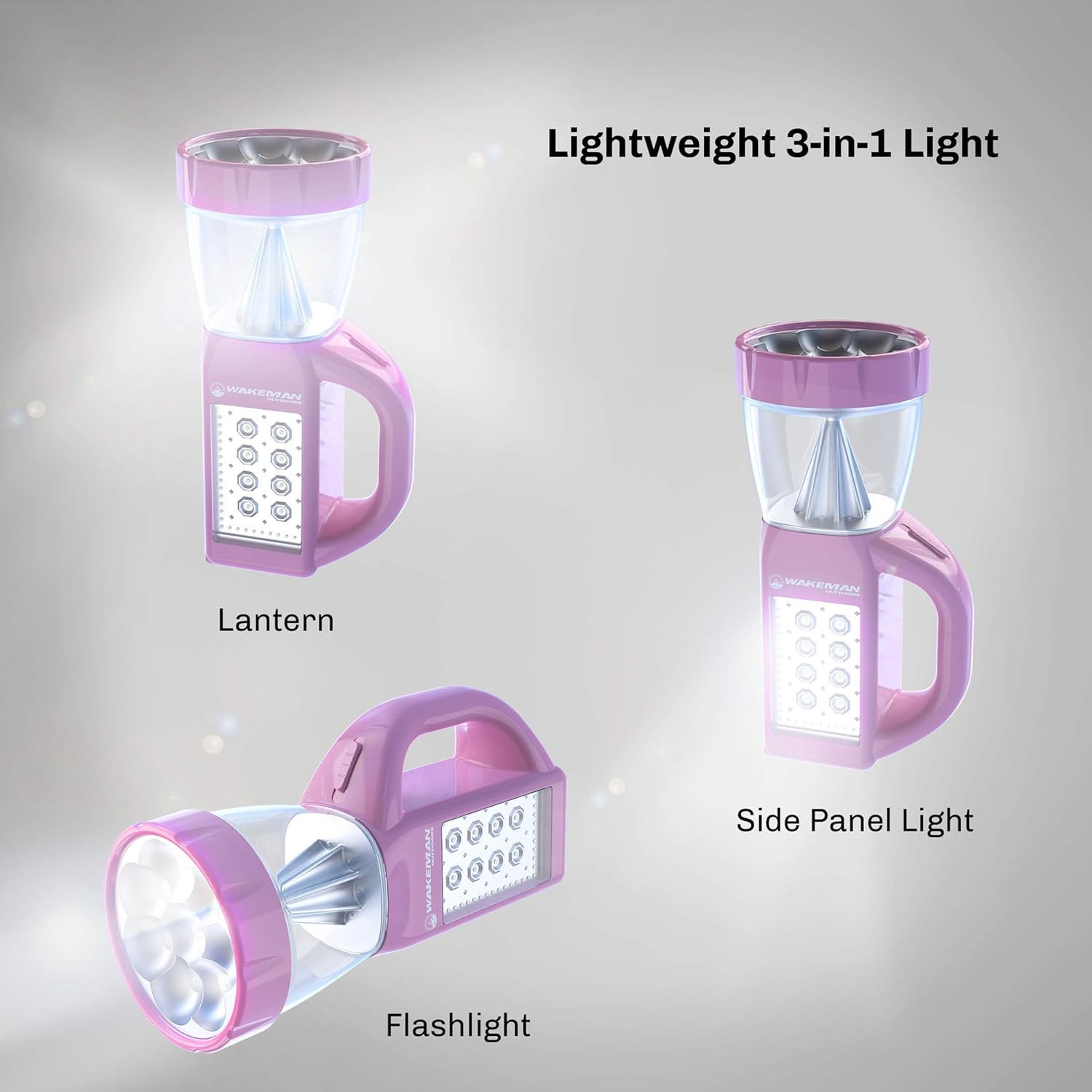 Wakeman 75-CL1001 Flashlight, Pink - - 