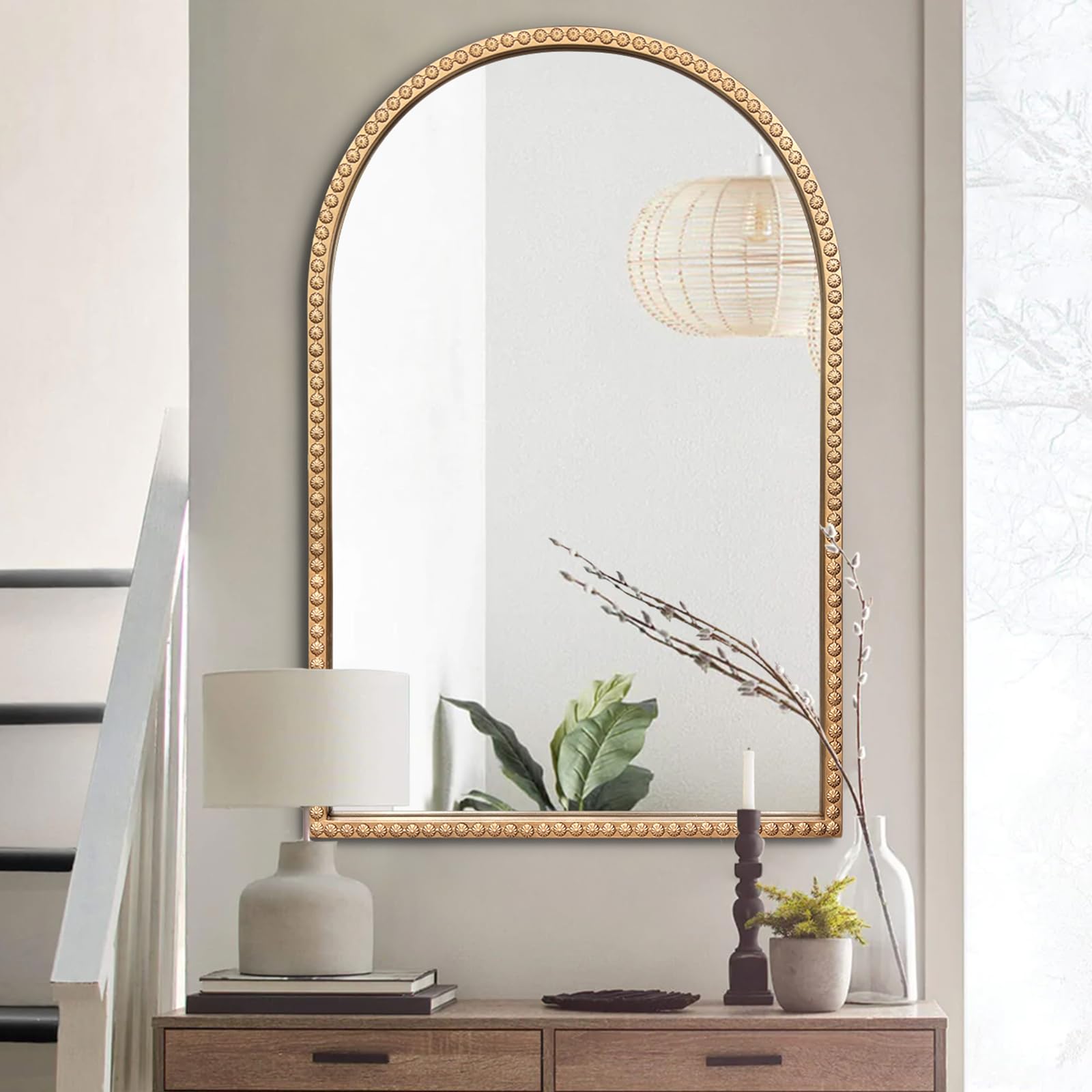 DAOYIJIAJU Antique Arched Mirror, 36