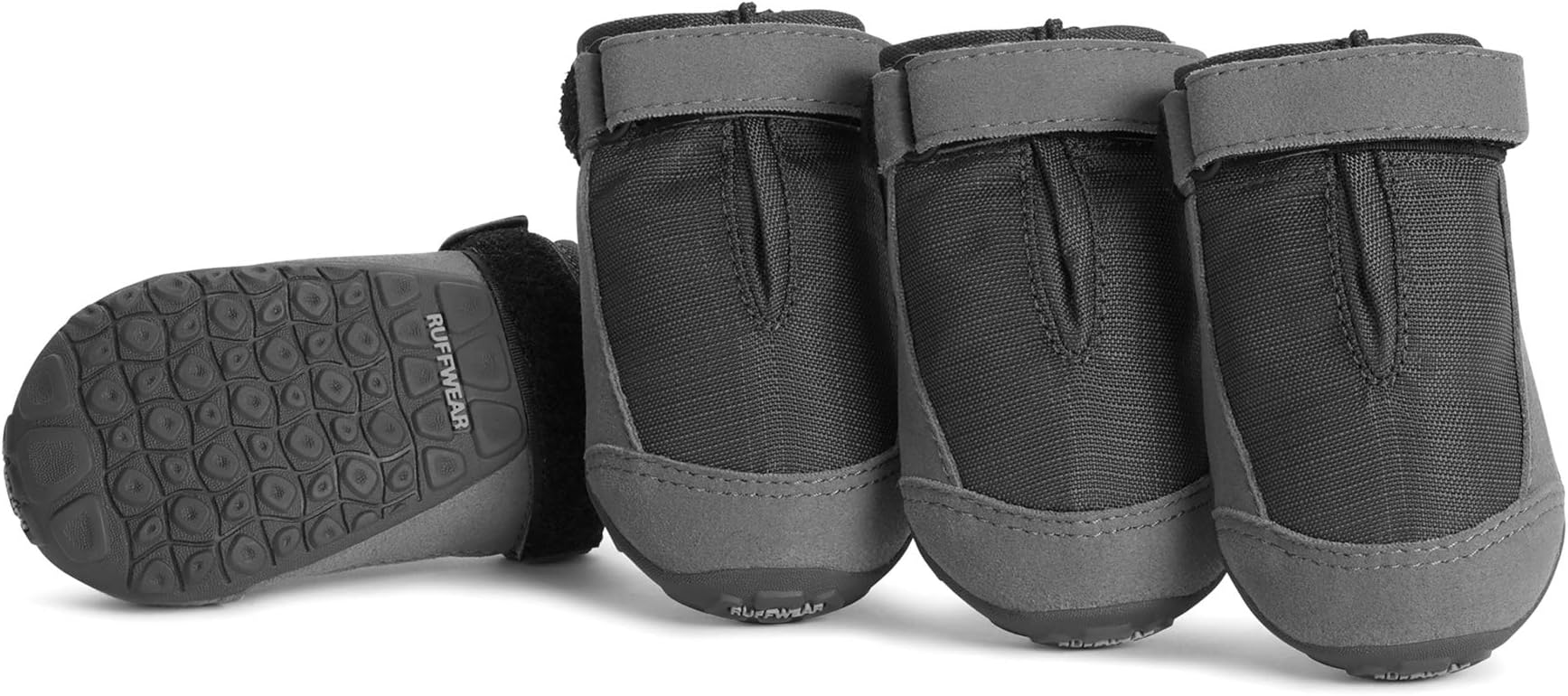 RUFFWEAR Dog Boots for Everyday Use (Set of 4), Weather Resistant, Small Breeds, Size: 51 mm/2 in, Twilight Grey, Summit Trex, 15401-025200