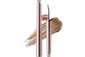Jutqut Light Brown Tinted Eyebrow Gel Mousse, Ultra-Fine Brush Tinted Brow Gel, Waterproof Long-Lasting Volumizing and Tinted