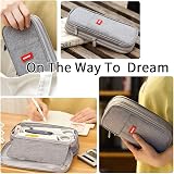 EASTHILL Pencil Case Big Pen Case Linen Cotton 9x20 cm Organizer view 5