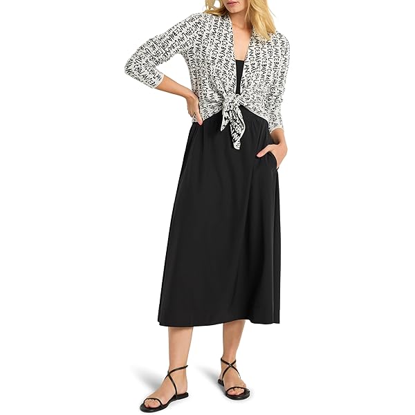 NIC+ZOE Women's Petite Pixel Sunset 4-Way Cardigan, Pink Multi at