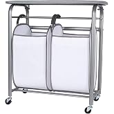 Neatfreak - Laundry Sorter with Ironing Board - 3-in-1 Laundry Basket, Ironing Station &amp; Laundry Folding Table - 2 x Tote Hampers for Laundry, Towels &amp; Bathroom Storage