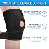 AVIDDA Knee Support Open Patella 3 Straps Running Arthritis Men Women Black view 3