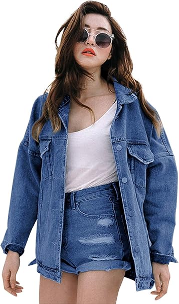 giubbotto jeans oversize