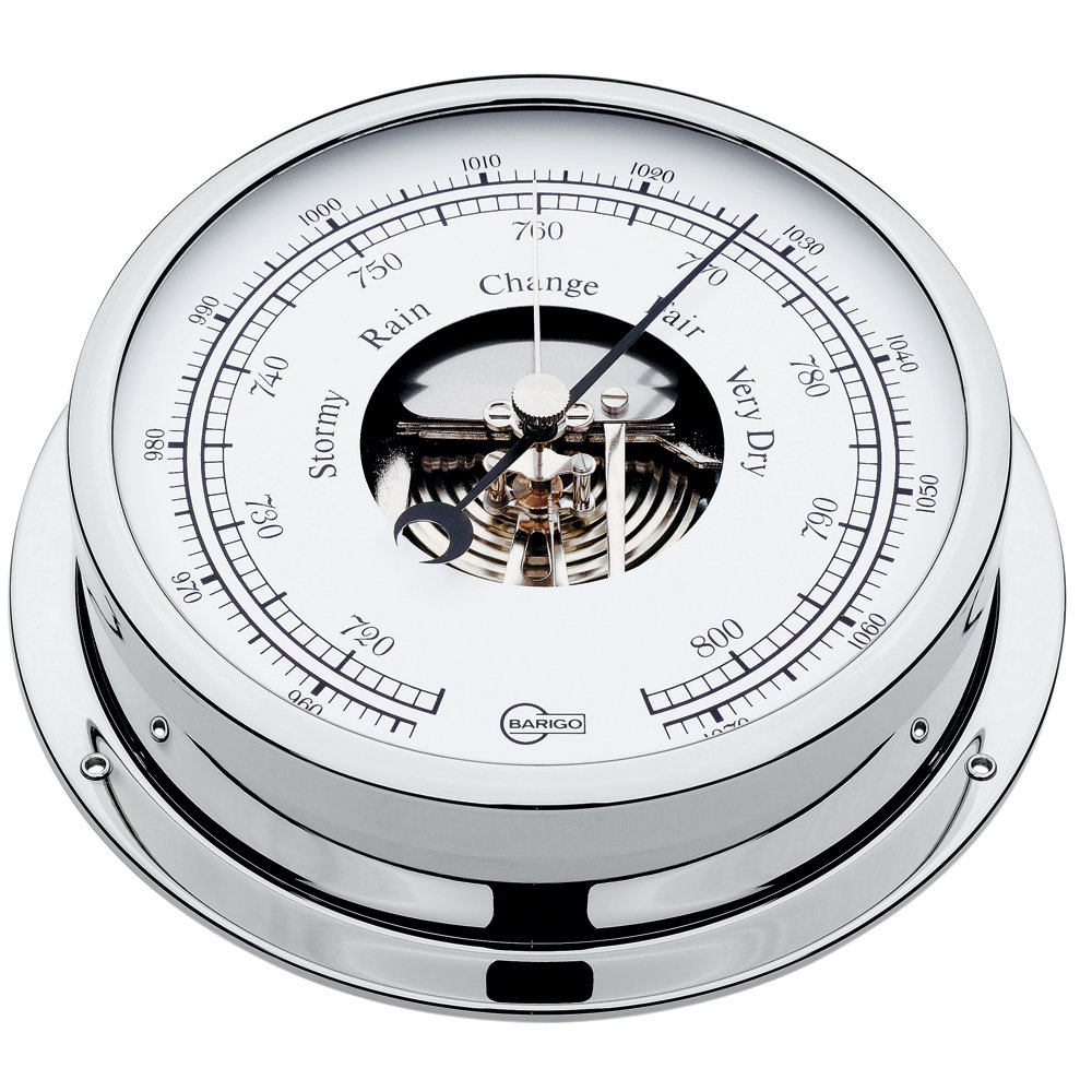 BARIGO Viking Series Ship's Barometer - Chrome Housing - 5" Dial