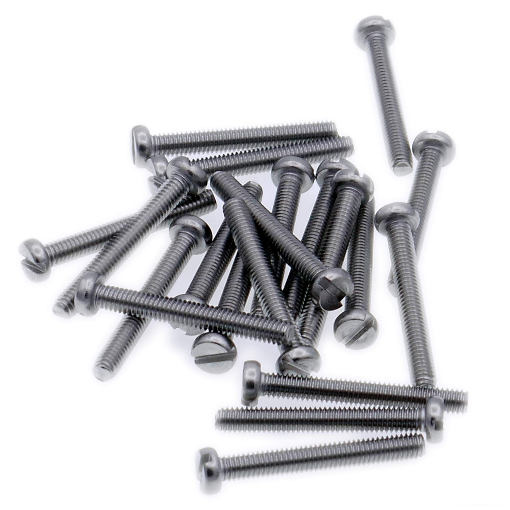 M4 (4mm x 5mm) Slot Cheese Machine Screw (Bolt) - Stainless Steel (A2) (Pack of 20)