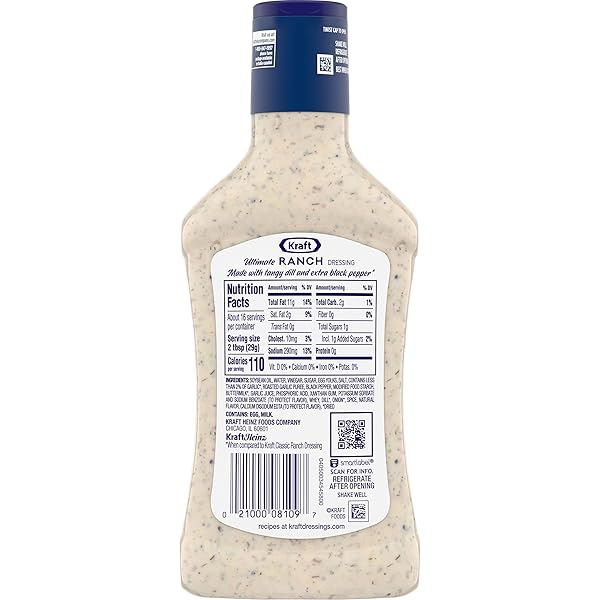 KRAFT DELUXE ULTIMATE RANCH SALAD DRESSING (16 OZ BOTTLE)